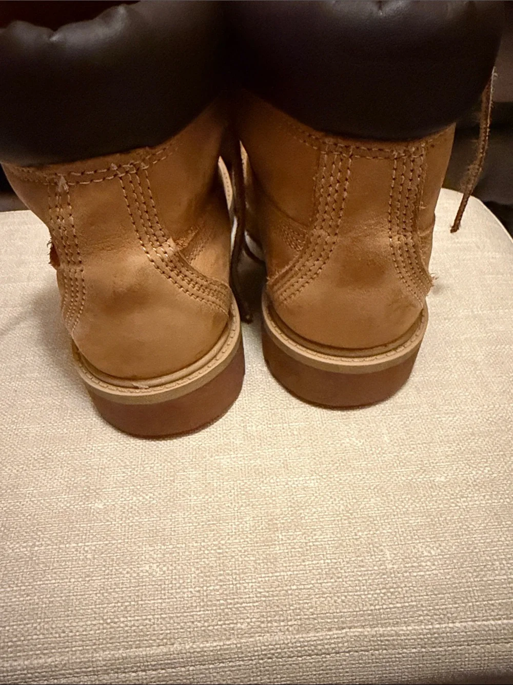 Timberland Kids Wheat Brown Lace-Up Boots